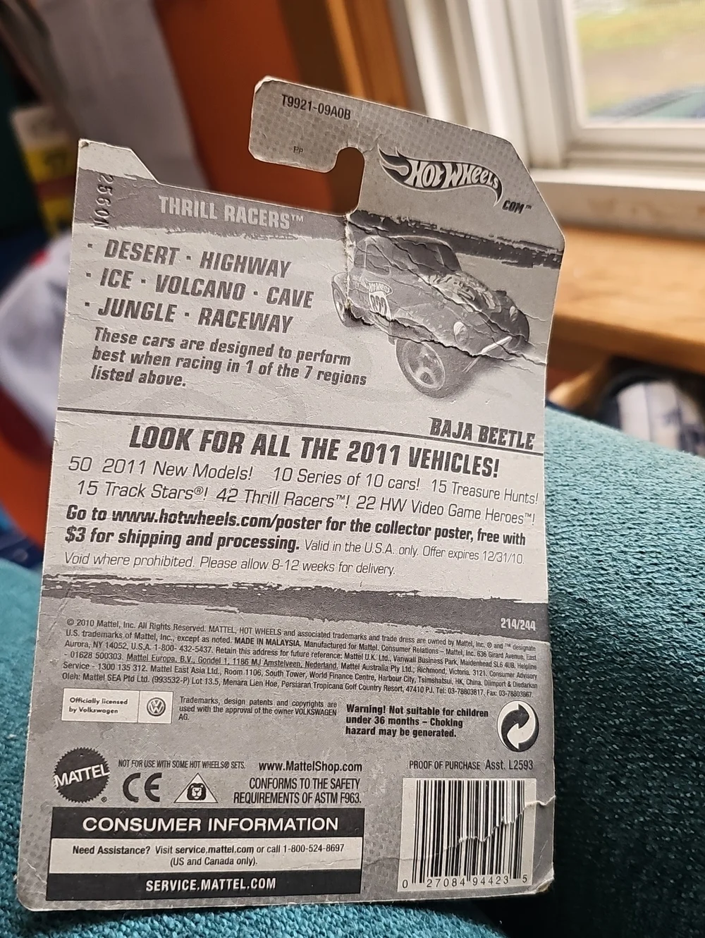 Hot Wheels, Volkswagen Baja Beetle, Thrill Racers, Jungle